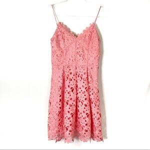 Adelyn Rae | Light Pink A-Line Lace Covered Dress Coquette Girl Feminine S